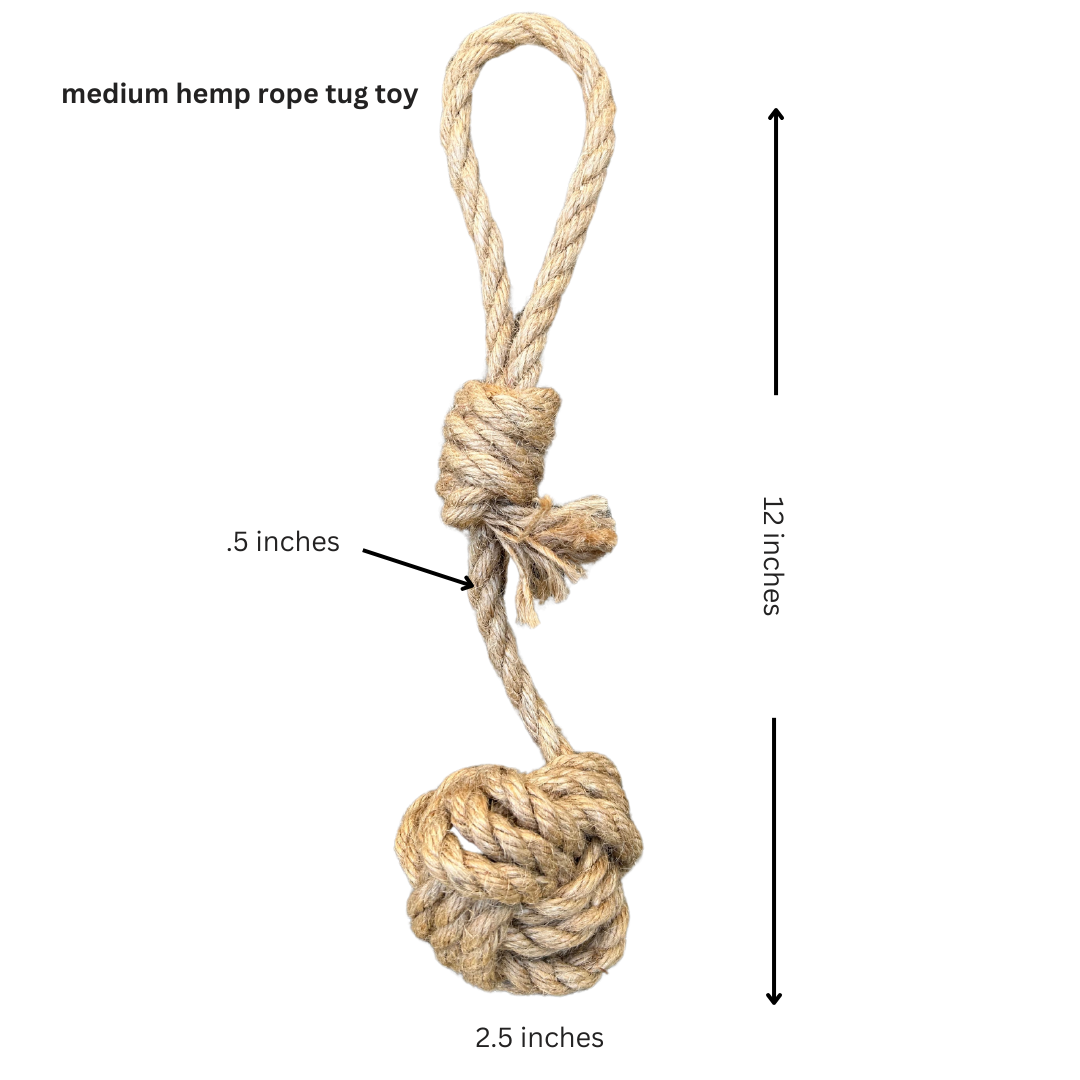 hemp rope dog tug toy medium hemp rope dog pull toys rōmng
