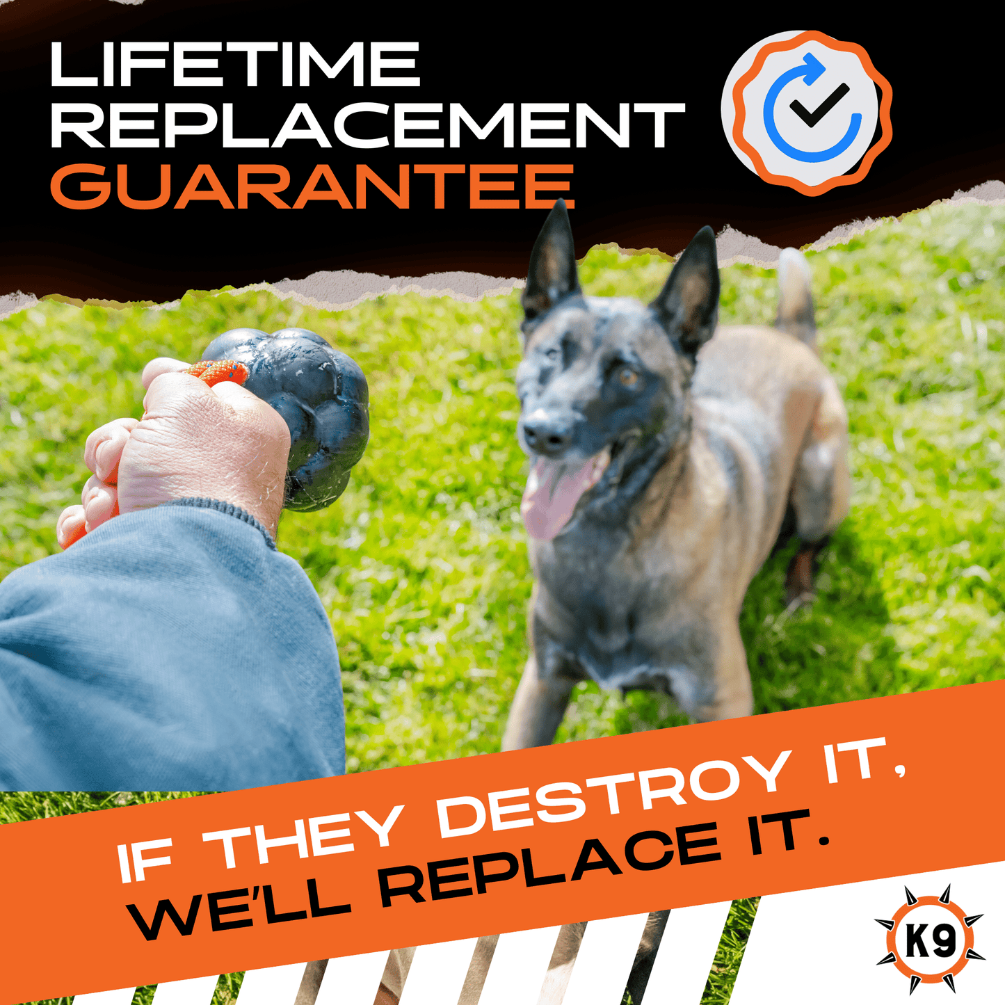 Rumble Rope Ball Monster K9 Dog Toys