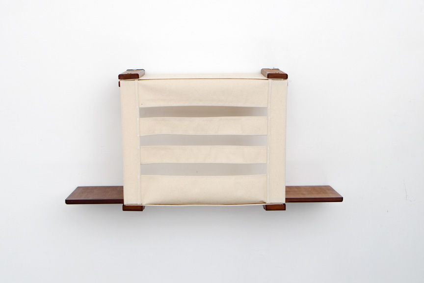 Cat Cubby for Wall - Covered Cat Bed English Chestnut Bamboo Slotted Catastrophic Creations