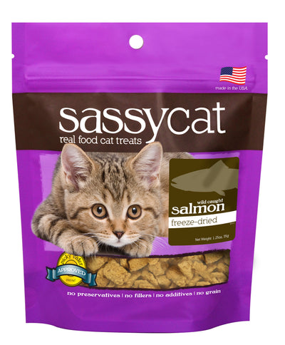 Sassy cat - Wild-caught Salmon Cat Treats and Catnip Herbsmith