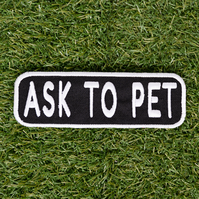 Ask to Pet 2x6 Patch Patch K9 Sport Sack
