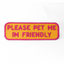 Please Pet Me Patch Mustard & Pink K9 Sport Sack