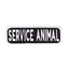 Service Animal 2x6 Patch Iron On Black & White Patch K9 Sport Sack