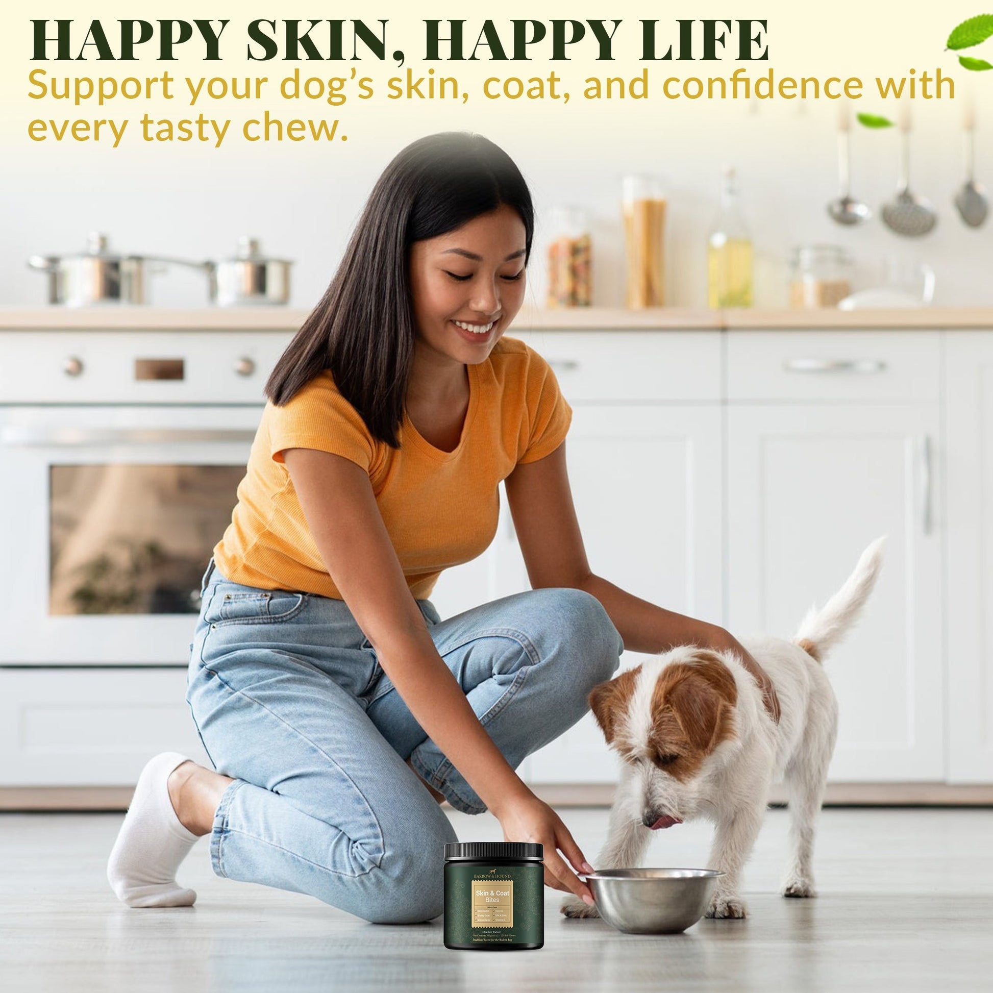 Skin & Coat Bites for Dogs – Shine, Strength & Allergy Relief Supplements Barrow & Hound