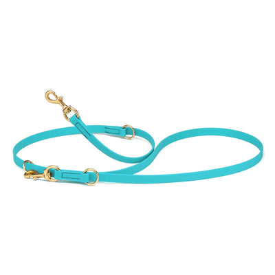 Viper Biothane Adjustable Multi-Purpose Dog Leash with Brass Hardware, 7FT Dog Leashes Dogline