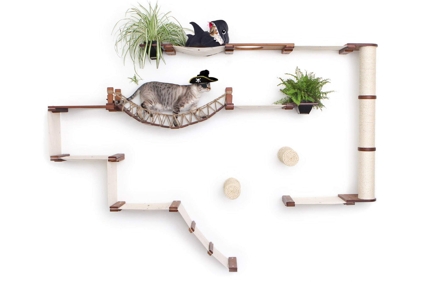 The Juggernaut - Indoor Cat Playground for Wall Cat Condo Catastrophic Creations