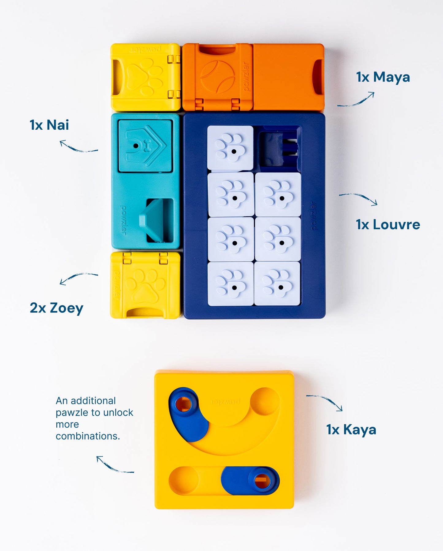 Pawzler Set - Smarty Enrichment Product SwiftPaws