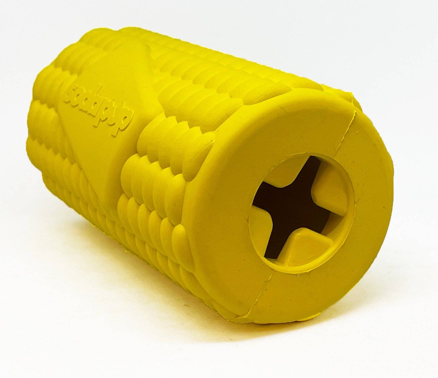Corn on the Cob eDispenser Durable Rubber Treat Dispenser Rubber Dog Toys SodaPup/True Dogs, LLC