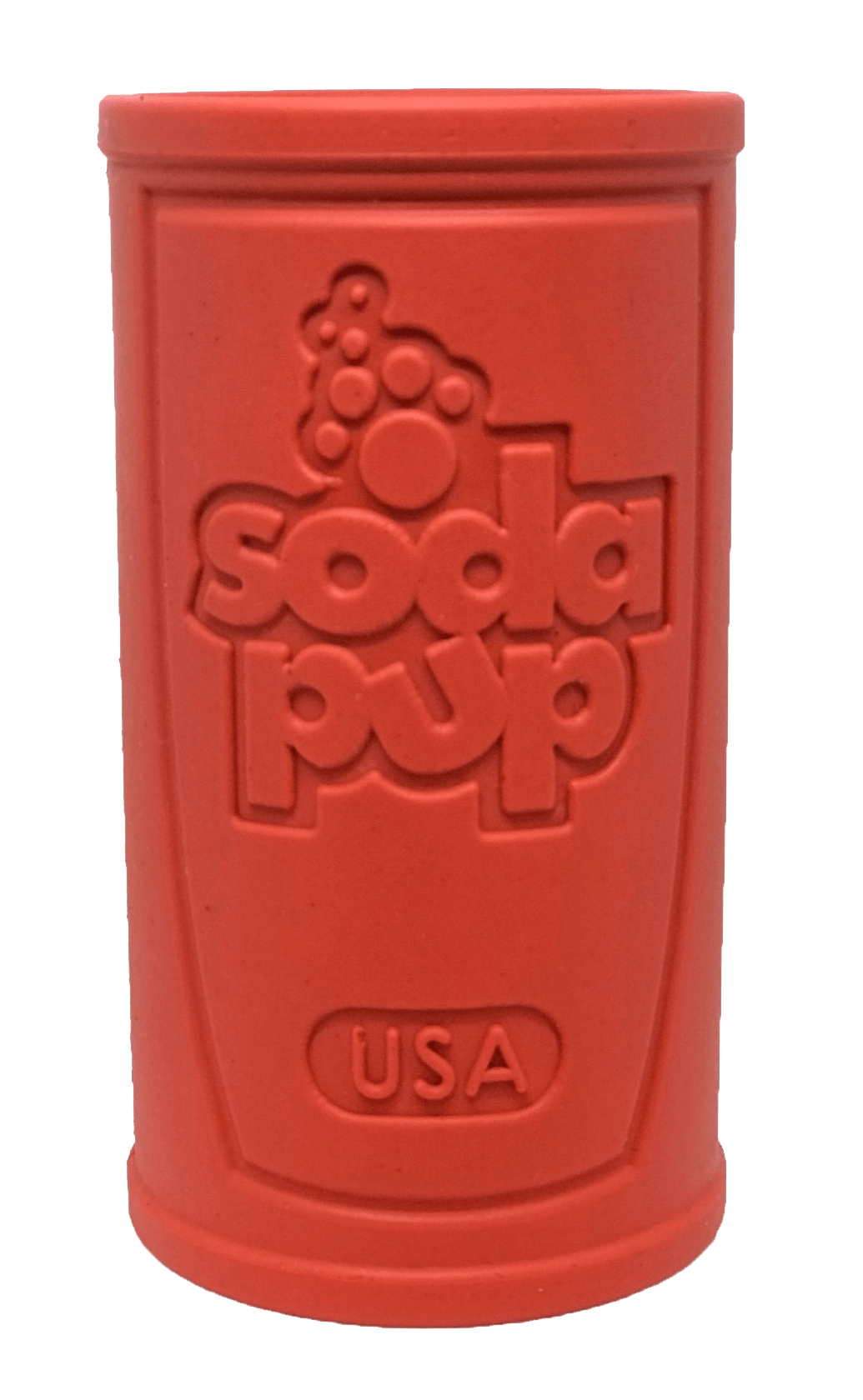 Retro Soda Can Durable Rubber Chew Toy and Treat Dispenser