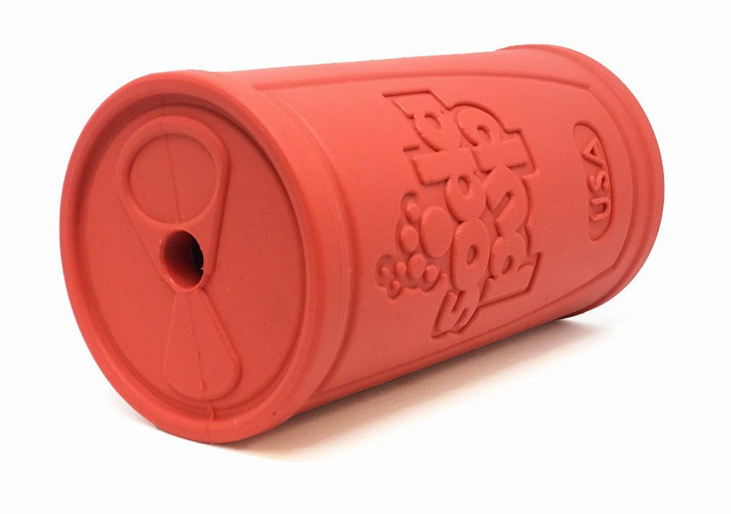 Retro Soda Can Durable Rubber Chew Toy and Treat Dispenser