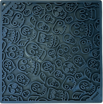 Zombie Dog Lick Mat | Halloween Skull eMat Enrichment Toy | SodaPup Zombie E-Mat - Black EMAT SodaPup/True Dogs, LLC