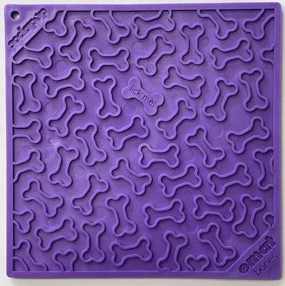 Bones eMat - Enrichment Lick Mat for Dogs and Cats | eMat Enrichment Toy for Anxiety Relief | SodaPup Purple Bones E-Mat EMAT SodaPup/True Dogs, LLC