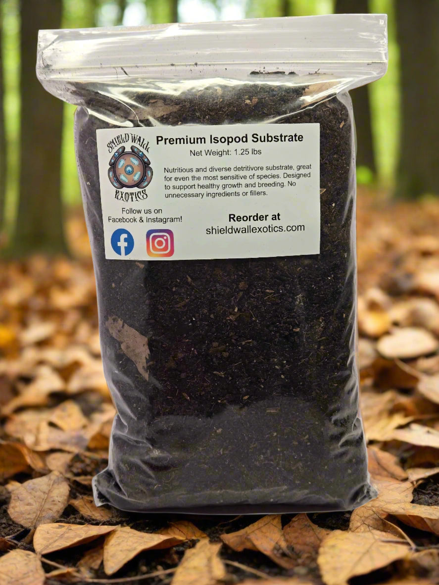 Premium Isopod Substrate - Promotes Healthy Growth and Breeding! 1 Quart Soil Shield Wall Exotics