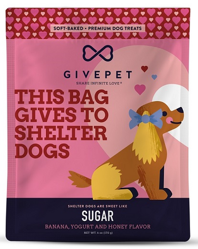 GivePet Dog Treats Sugar 6 Oz. Dog Treats GivePet