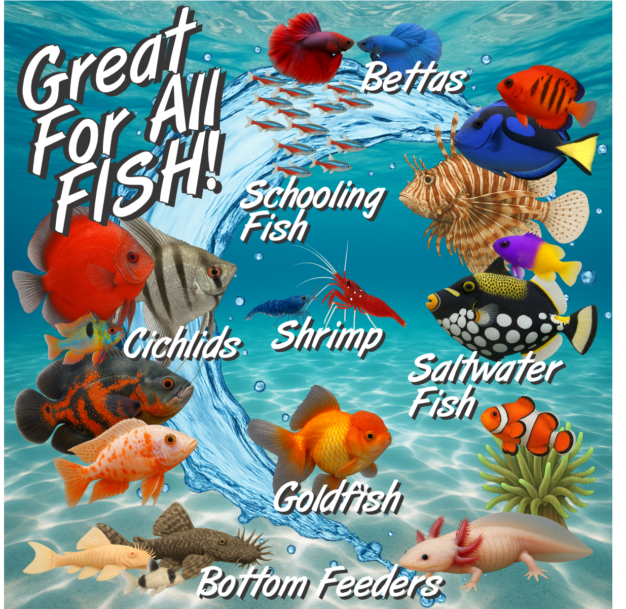 Super Cichlids Freeze-Dried Blackworms with Spirulina (All Natural, High Protein Fish Food) Fish Food Super Cichlids