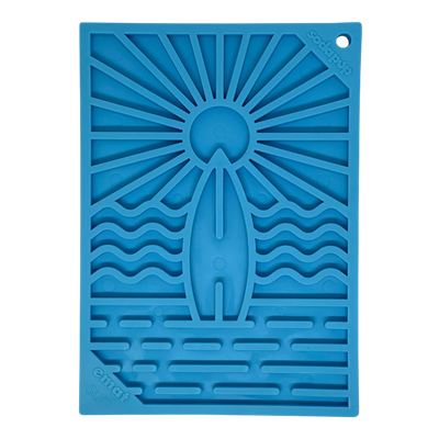 Surf's Up Dog Lick Mat Small | Beach-Themed eMat for Puppies & Cats | SodaPup EMAT SodaPup/True Dogs, LLC