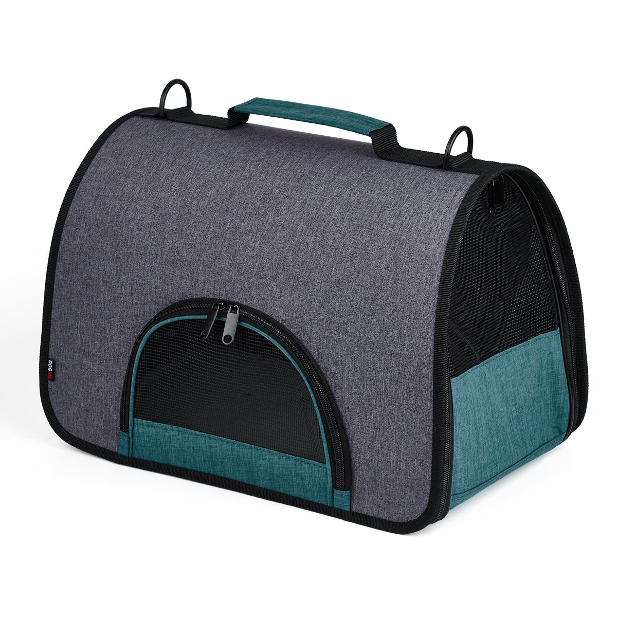 Dual Color Collapsible Pet Carrier Teal Pet Carriers Dogline