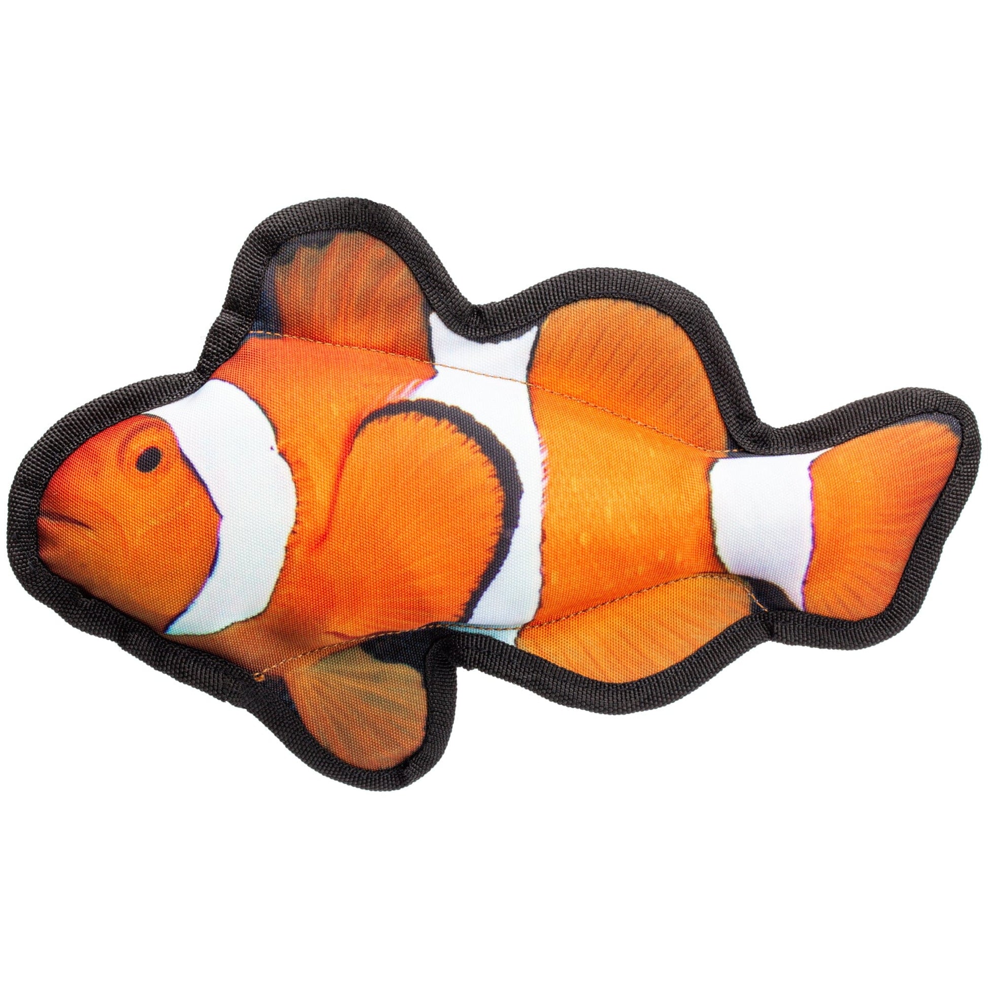 10" Tropical Clownfish Dog Fish Toy Dog Toys Dogline