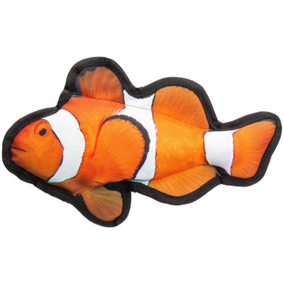 10" Tropical Clownfish Dog Fish Toy Dog Toys Dogline