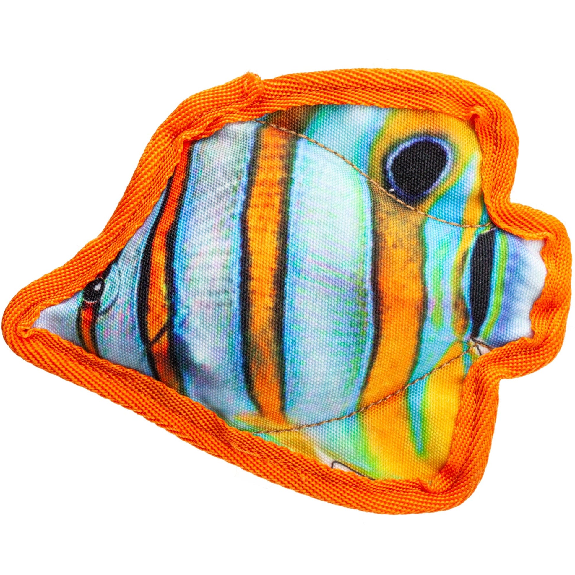 Mini Tropical Fish Toys 6" Tropical Butterflyfish Small Dog Toys Dogline