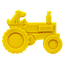 Tractor Nylon Dog Toy for Aggressive Chewers | USA Made | SodaPup Tractor - Yellow Nylon Dog Toys SodaPup/True Dogs, LLC