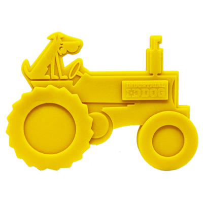 Tractor Nylon Dog Toy for Aggressive Chewers | USA Made | SodaPup Tractor - Yellow Nylon Dog Toys SodaPup/True Dogs, LLC