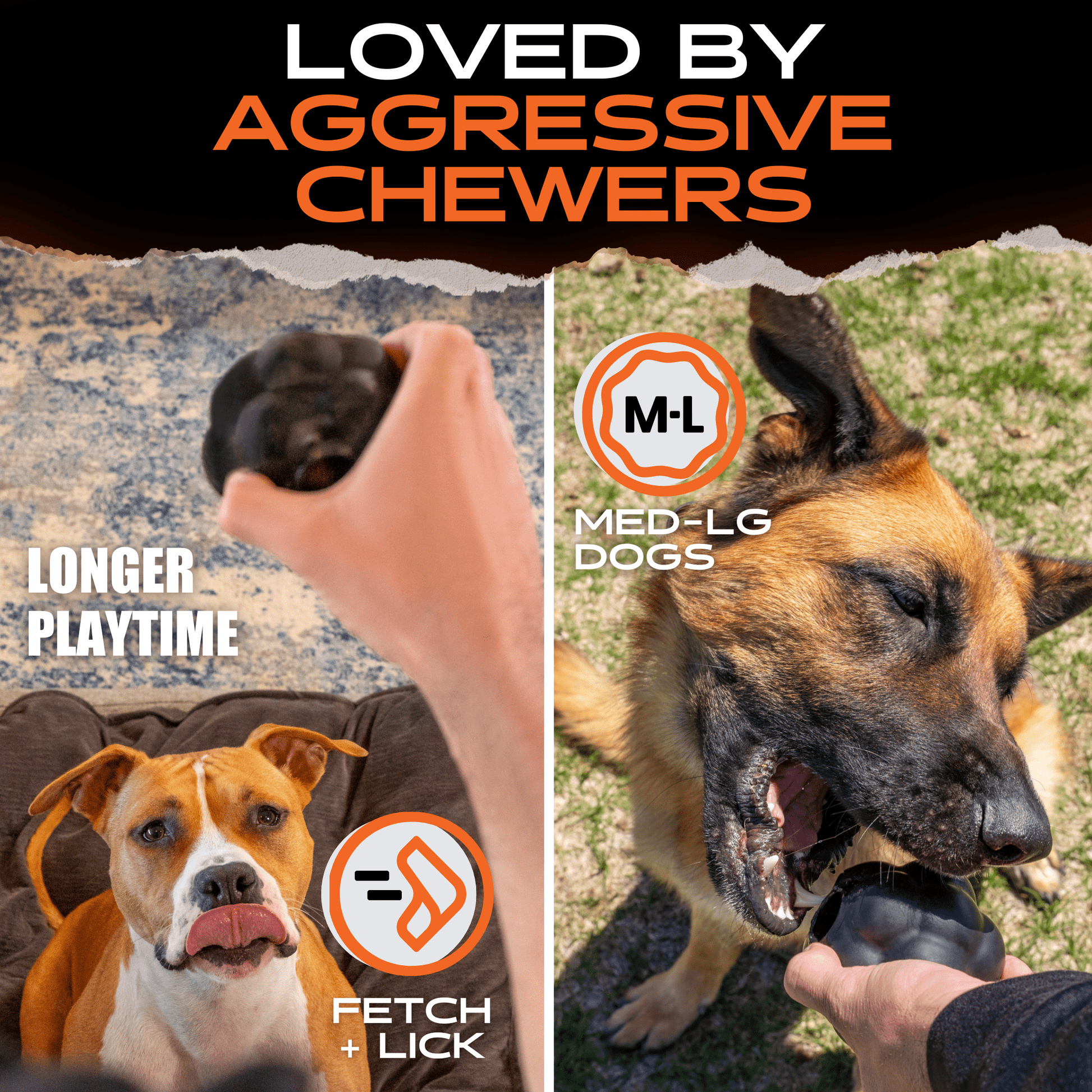 Rumble Ball Monster K9 Dog Toys