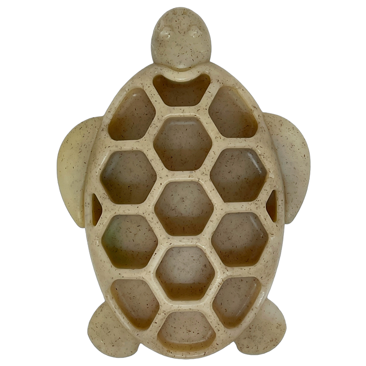 Turtle Nylon Chew Toy - Ultra-Durable Enrichment Toy for Power Chewers USA Turtle Nylon Toy - Brown Nylon Dog Toys SodaPup/True Dogs, LLC