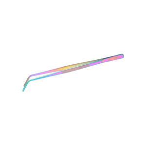 Signature Series Tweezers - Angled Oil Slick Tools ReptiChip LLC