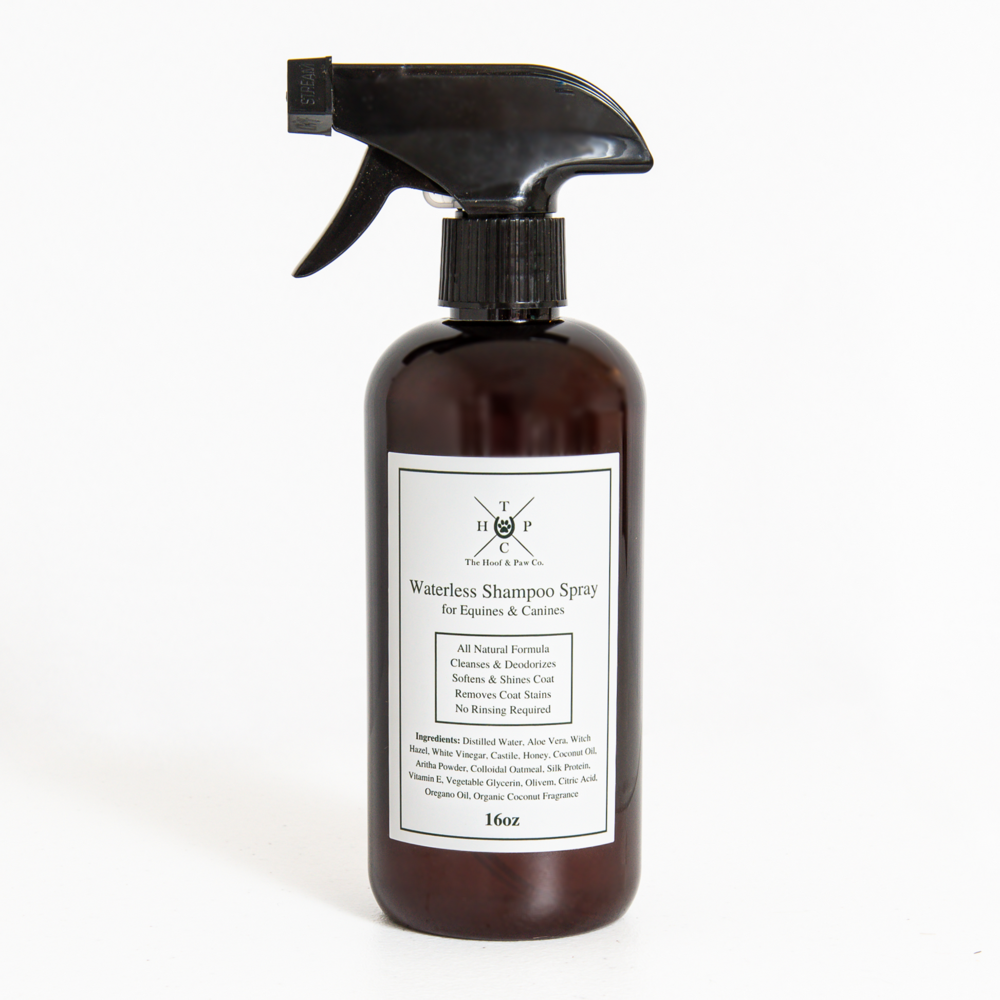 Waterless Shampoo Spray for Dogs & Horses - 16oz The Hoof & Paw Co.