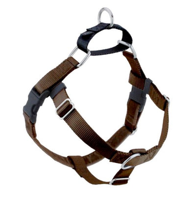 Brown Freedom No-Pull Dog Harness 2 Hounds Design