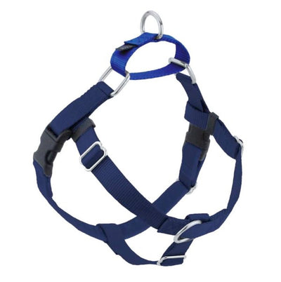 Navy Blue Freedom No-Pull Dog Harness 2 Hounds Design