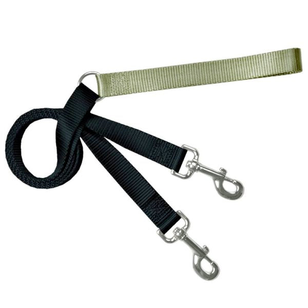 Training Leash (Multiple Color Options) Tan Black 2 Hounds Design