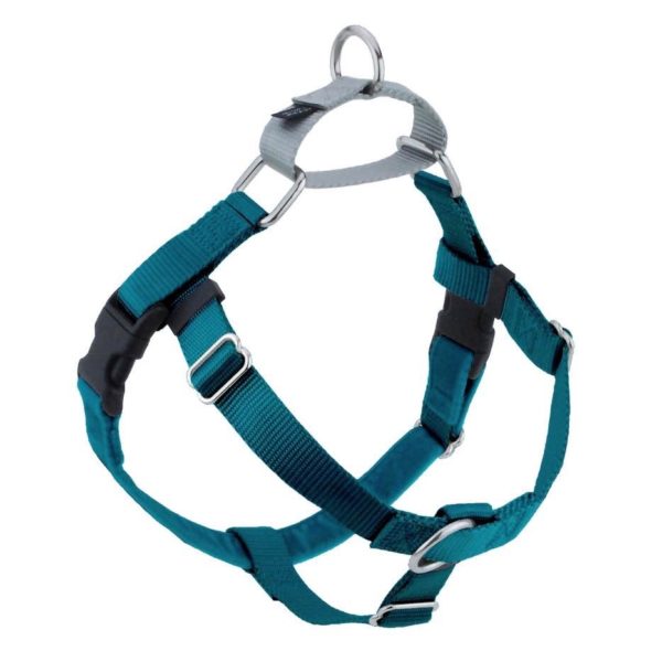 Teal Freedom No-Pull Dog Harness 2 Hounds Design