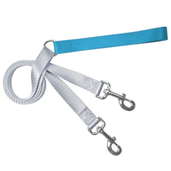 Training Leash (Multiple Color Options) Turquoise Silver 2 Hounds Design