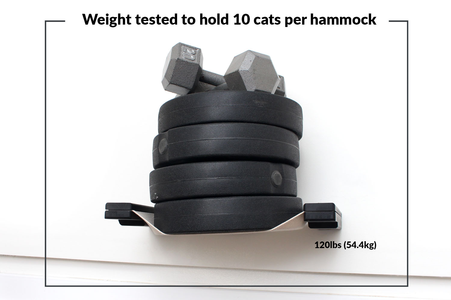 The Raceway - Wall Mounted Cat Hammock Cat Hammock Catastrophic Creations