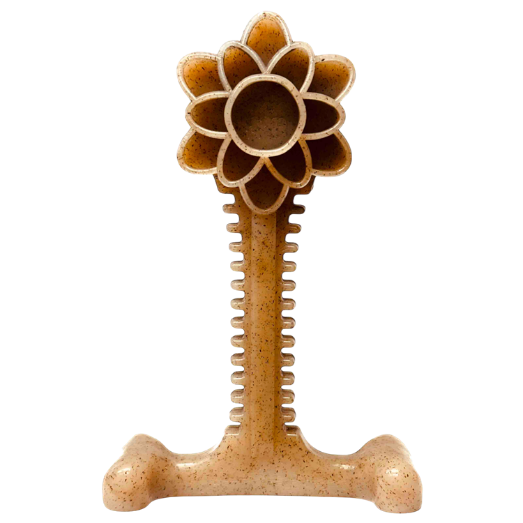 Honey Bone Dental Flower Tower - Indestructible Nylon Dog Chew Toy XL | USA Flower Tower - XL Nylon Dog Toys SodaPup/True Dogs, LLC