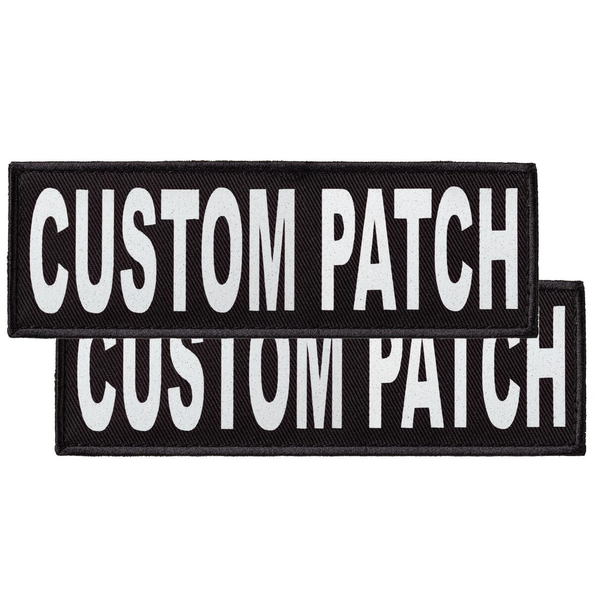Personalized Removable Patches (Set of 2) White Glitter Dog Harnesses Dogline