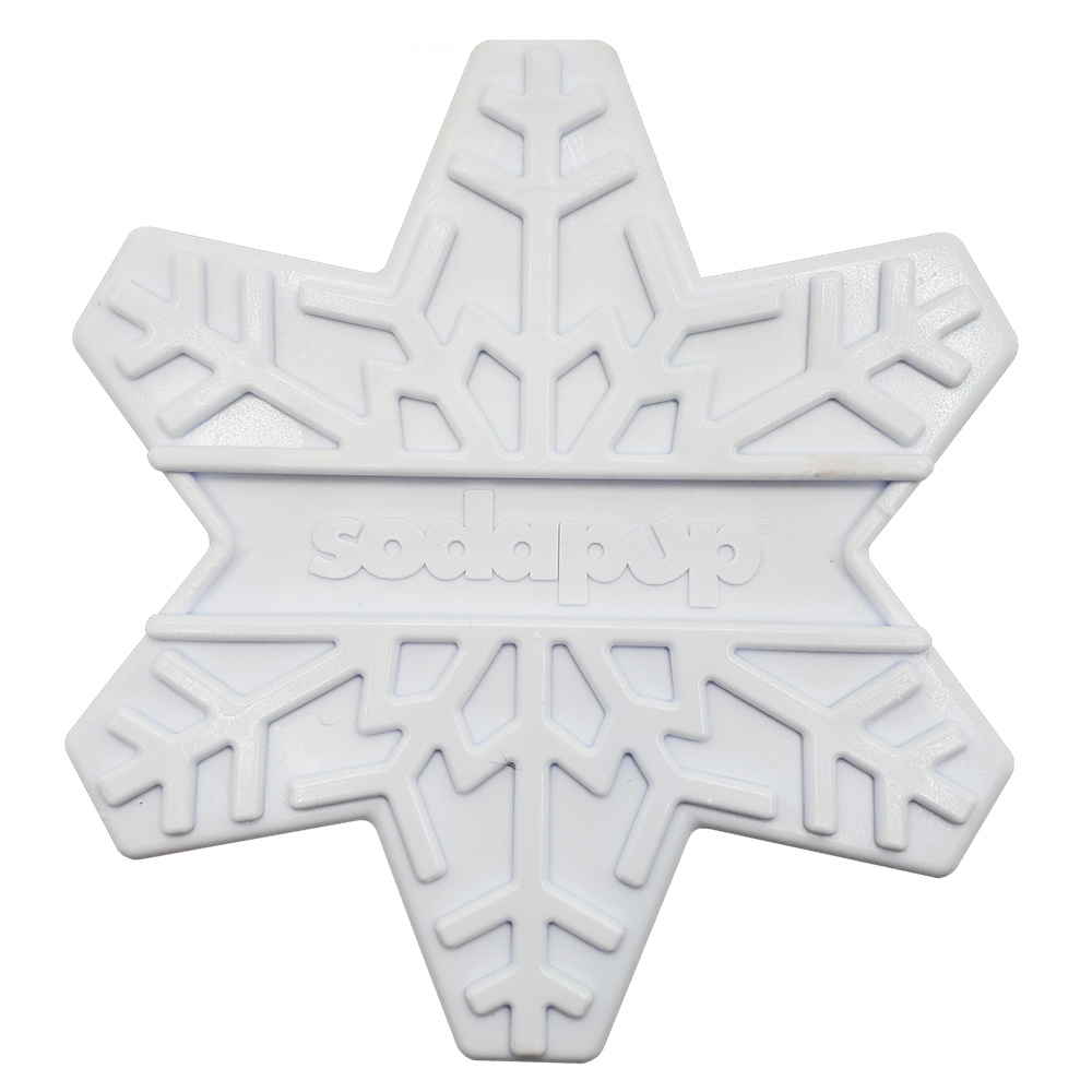 Snowflake Nylon Dog Chew Toy for Aggressive Chewers | USA Made & FDA Compliant Snowflake Nylon Toy - White Nylon Dog Toys SodaPup/True Dogs, LLC