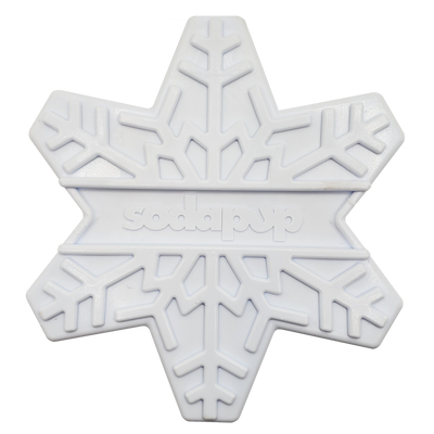 Snowflake Nylon Dog Chew Toy for Aggressive Chewers | USA Made & FDA Compliant Snowflake Nylon Toy - White Nylon Dog Toys SodaPup/True Dogs, LLC