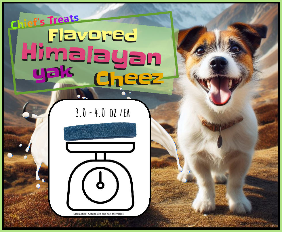 Strawberry Flavored Yak Cheese Chew - made with REAL STRAWBERRY Puree - Single Yak Chew Chief’s Treats and Pet Supplies