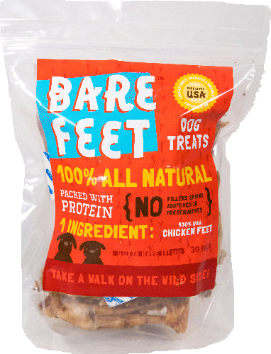 chicken feet, bare bites, dog treats, crunchy, dehydrated