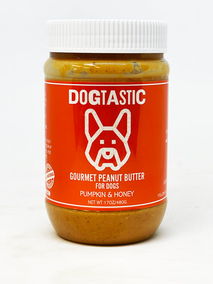 DOGTASTIC Gourmet Peanut Butter for dogs - PUMPKIN & HONEY FLAVOR