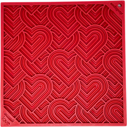 HEART design "LOVE" eMAT ENRICHMENT lick mat