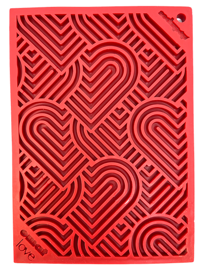 HEART design "LOVE" eMAT ENRICHMENT lick mat